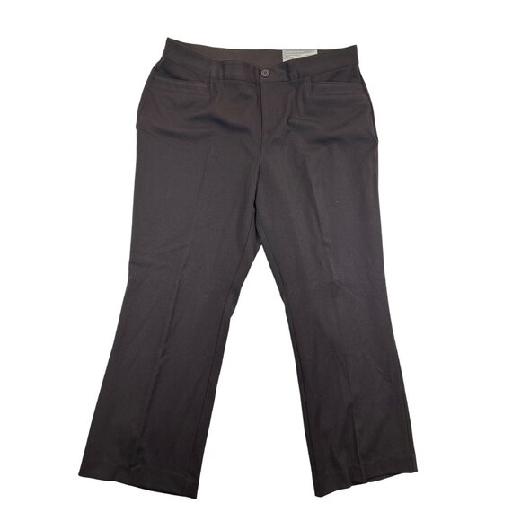 Cj Banks Pants Womens 16 Petite Brown Downtown Pant Trouser Leg NWT - Picture 1 of 11